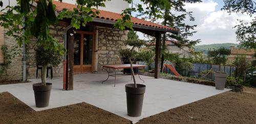 Terrasse et plage piscine 